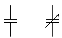 Обозначение на электрической принципиальной схеме конденсаторов Обозначение на электрической принципиальной схеме конденсаторов
