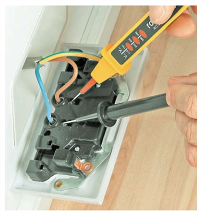 Использование пробника напряжения Использование пробника напряжения