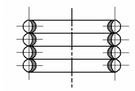 Распределение плотности тока по сечению провода в катушке Распределение плотности тока по сечению провода в катушке